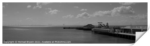 clacton pier Print by Michael bryant Tiptopimage