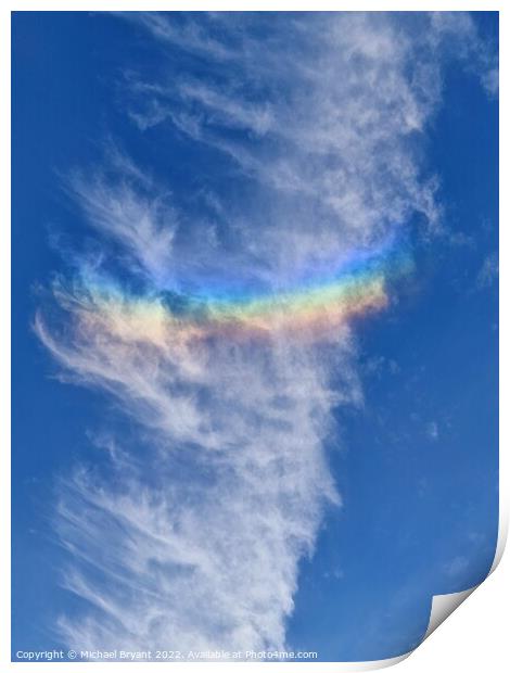 Parhelion  rainbow Print by Michael bryant Tiptopimage