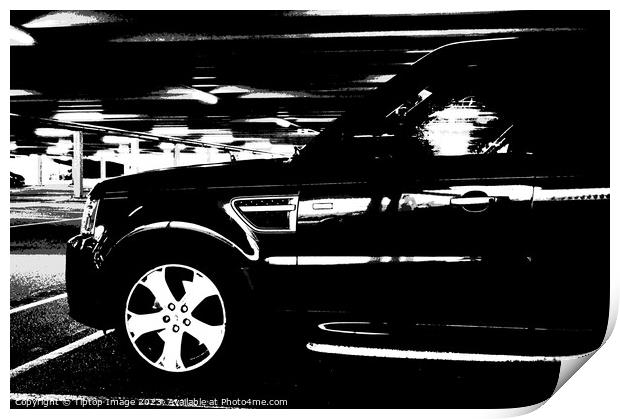 Zoomed Intimacy of Automobile Art Print by Michael bryant Tiptopimage
