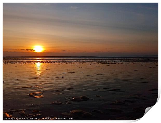 Winter Sunset Print by Mark Ritson