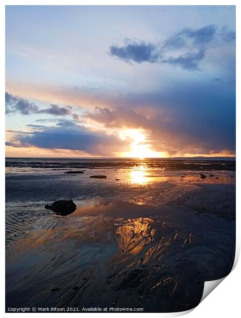 Wintery Clouds over the Sea   Print by Mark Ritson