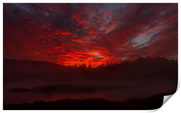 Sunrise on Costello Creek - Algonquin Park, Canada Print by Jim Cumming