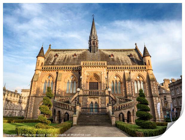 McManus Art Gallery and Museum in Dundee Print by Mark Sunderland