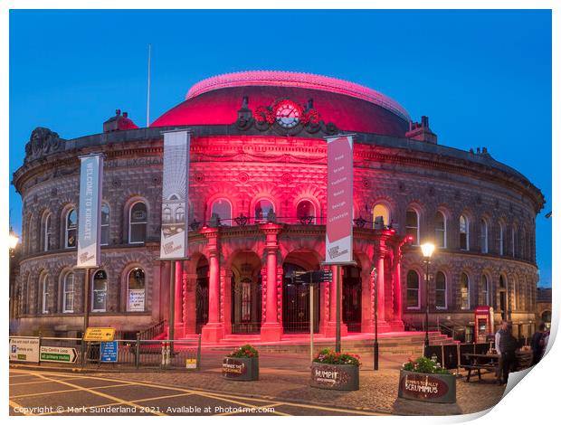 Leeds Corn Exchange at Dusk Print by Mark Sunderland