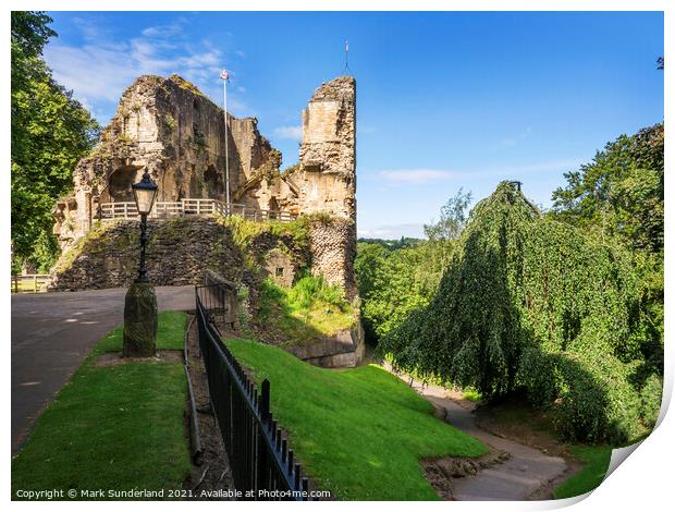 Knaresborough Castle in Summer Print by Mark Sunderland