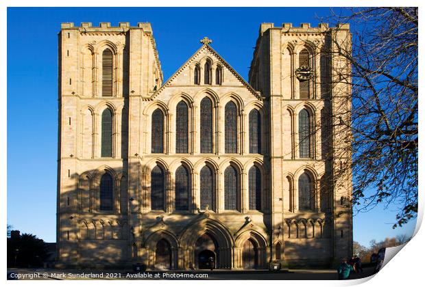 Ripon Cathedral Print by Mark Sunderland
