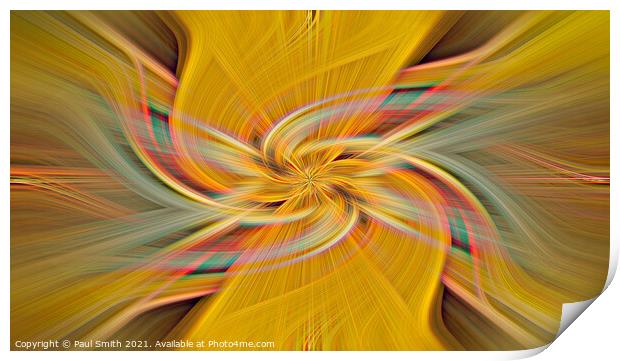 Bee-eater Twirl Abstract Print by Paul Smith