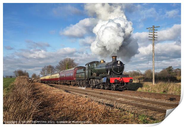 7802 Quorn Great Central railway Print by GEOFF GRIFFITHS