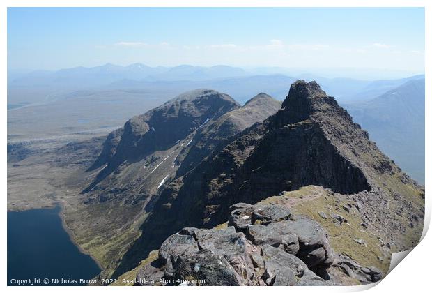 Outdoor mountain Print by Nicholas Brown