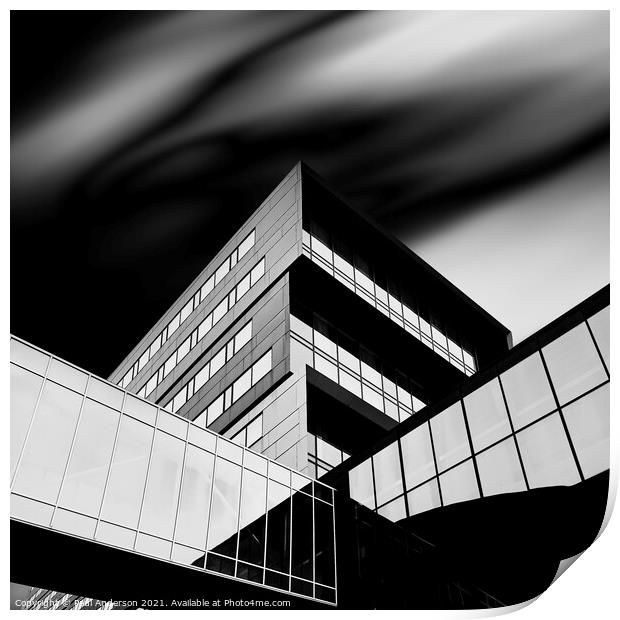 Liverpool Arena monochrome Print by Paul Anderson
