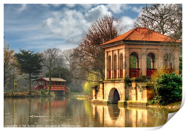 The Boat House Print by Pat Butler