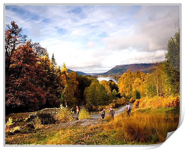 Ramblers day walk Print by Pat Butler