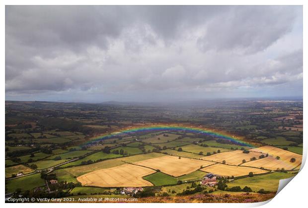 above the rainbow Print by Verity Gray