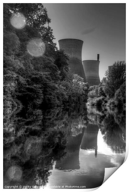 Ironbridge Cooling Towers Print by Verity Gray