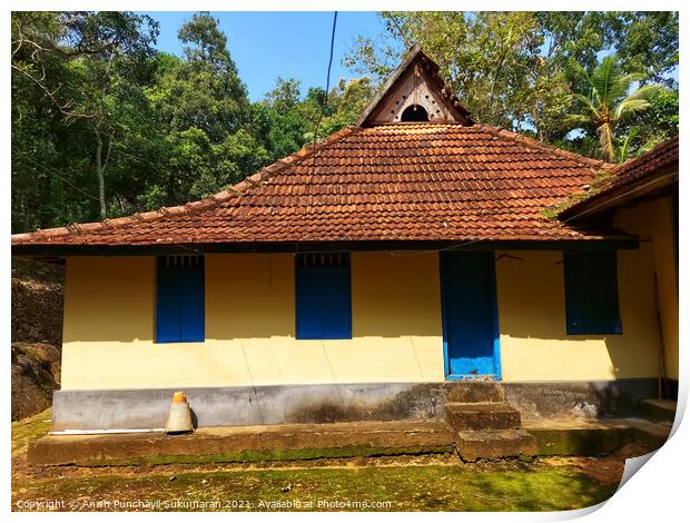 well preserved old house in Kerala India  Print by Anish Punchayil Sukumaran