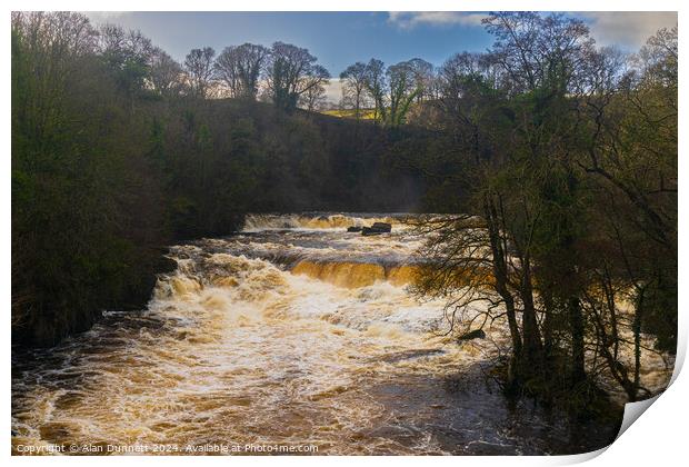 Aysgarth High Force Print by Alan Dunnett