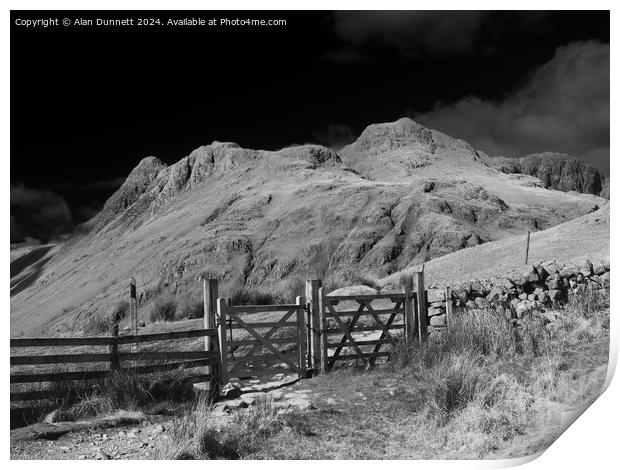 Langdale Gate Print by Alan Dunnett