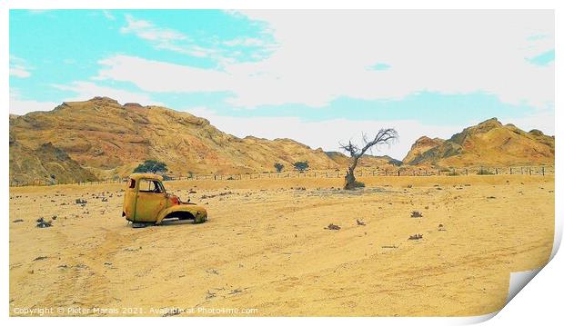 Desolation Namibia Desert Print by Pieter Marais