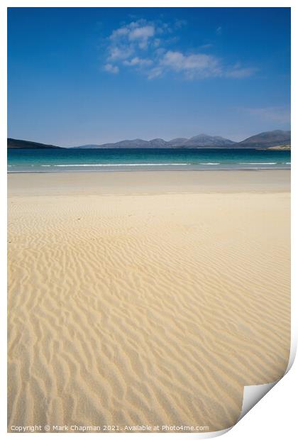 Rippled sand, Luskentyre Beach, Isle of Harris Print by Photimageon UK