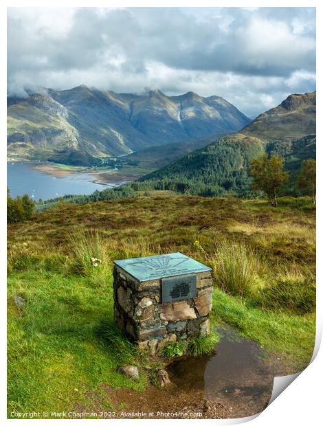 Sisters of Kintail from Bealach Ratagain, Scotland Print by Photimageon UK