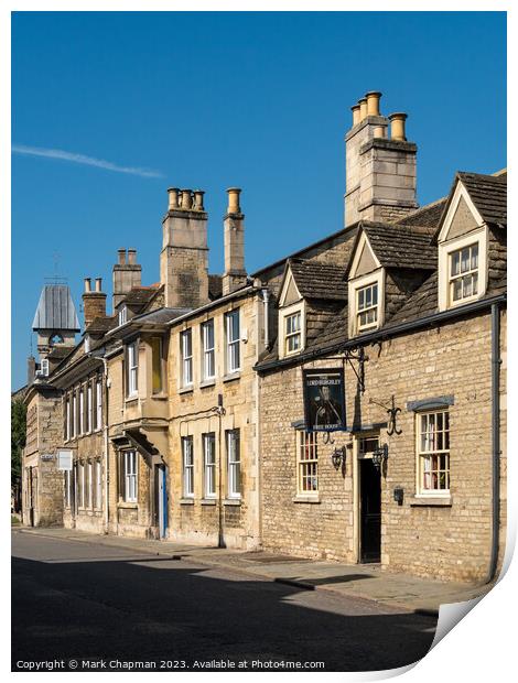The Lord Burghley Pub, Broad Street, Stamford. Print by Photimageon UK