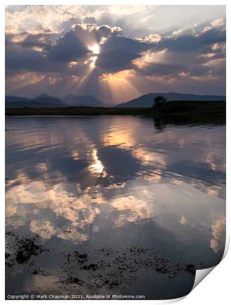 Reflections of a Cuillin sunset, Skye Print by Photimageon UK