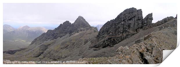 Pinnacle Ridge in the Black Cuillin, Skye Print by Photimageon UK