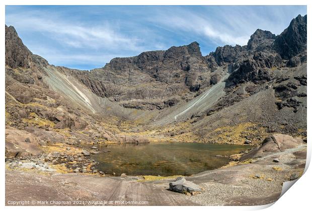 Coire Lagan in the Black Cuillin Mountains, Isle of Skye Print by Photimageon UK