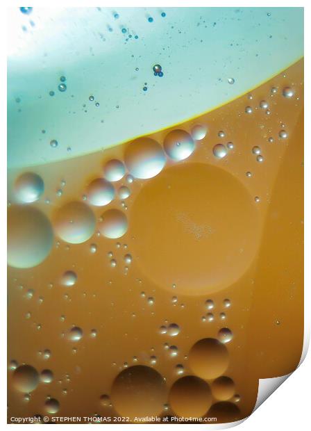 If Venus & Mars Had Babies - Water and Oil Abstract Print by STEPHEN THOMAS