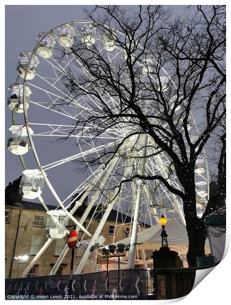 The big Christmas wheel Print by Pelin Bay