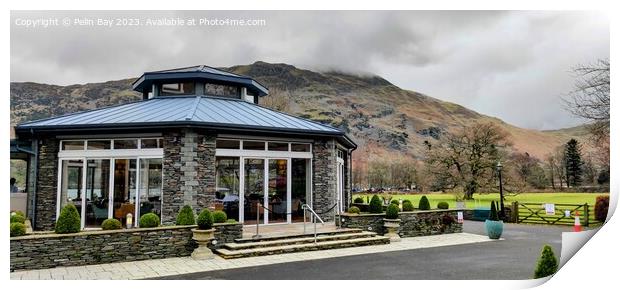 The orangery at the inn on the lake ullswater  Print by Pelin Bay
