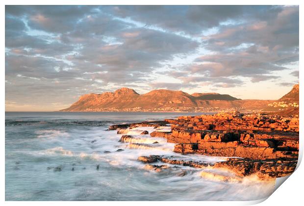 Dawn over Simon's Town South Africa Print by Neil Overy