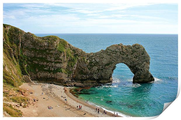 The Durdle Door, Dorset Print by David Gardener