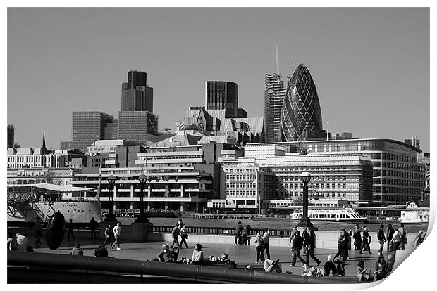 City of London Skyline Print by David Gardener