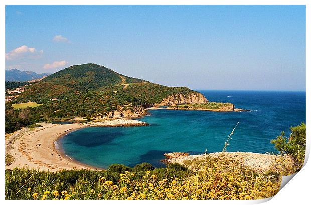 Torre Chia, Sardinia Print by David Gardener