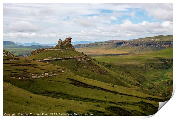 Sentinel rock Print by Adrian Turnbull-Kemp