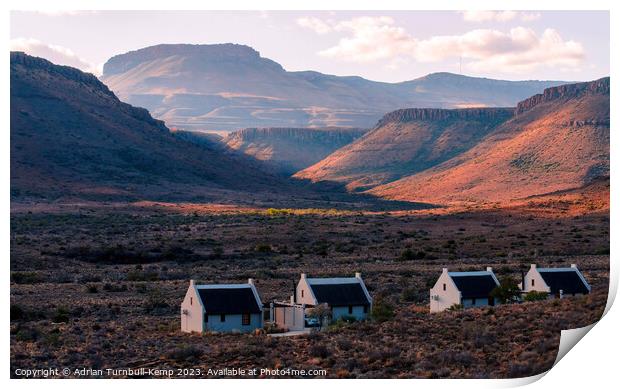 Rest camp , Karoo National Park Print by Adrian Turnbull-Kemp