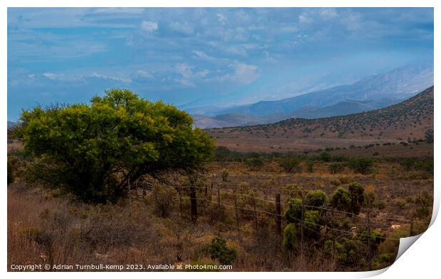 A cloudy day in the Klein Karoo. Print by Adrian Turnbull-Kemp