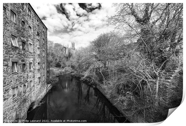 Dean Village & The Water of Leith Edinburgh Scotland Print by Philip Leonard