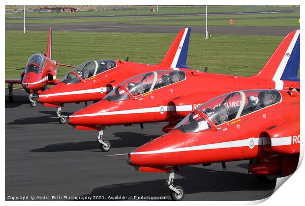 The Reds arrive Print by Alister Firth Photography