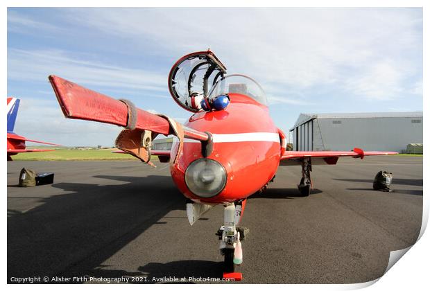 Red Arrows nose  Print by Alister Firth Photography