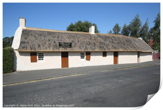 Burns Cottage, Alloway Print by Alister Firth Photography