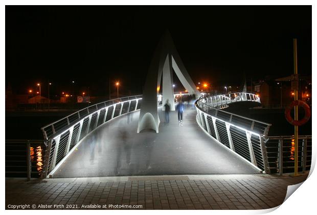 Ghosts on the bridge Print by Alister Firth Photography