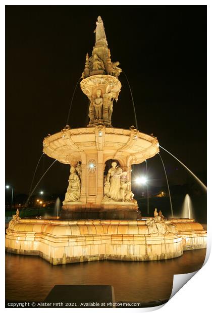 Doulton Fountain Print by Alister Firth Photography
