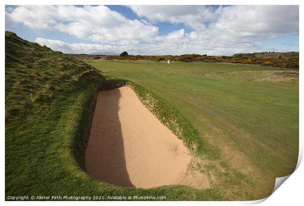 The Postage Stamp Hole & Bunker Print by Alister Firth Photography