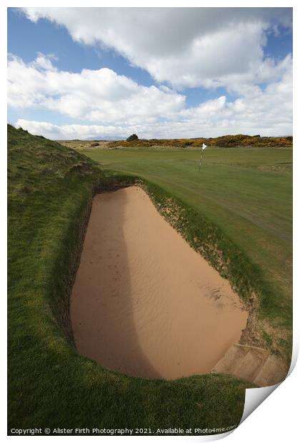 The Postage Stamp Bunker Print by Alister Firth Photography