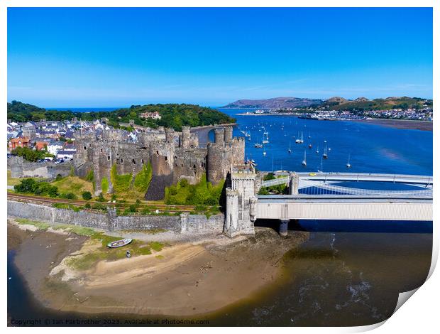 Conwy Castle  Print by Ian Fairbrother