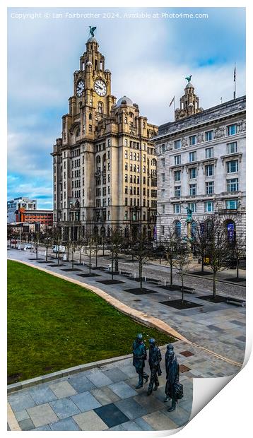 Liverpool Liver Building  Print by Ian Fairbrother
