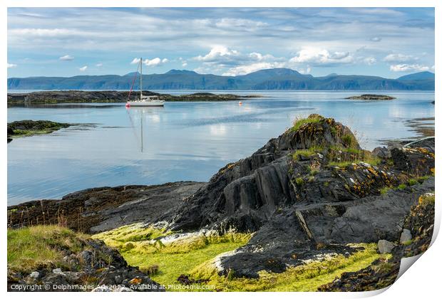 Sound of Luing, Slate islands, Argyll, Scotland Print by Delphimages Art