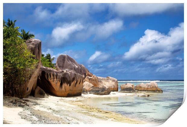 Anse Source d'Argent Print by Dirk Rüter